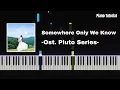 [NamtanTipnaree] Somewhere Only We Know | OST. Pluto Series | Piano Tutorial