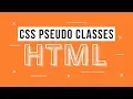 CSS Selectors Pseudo Classes Tutorial - Learn HTML to build responsive website