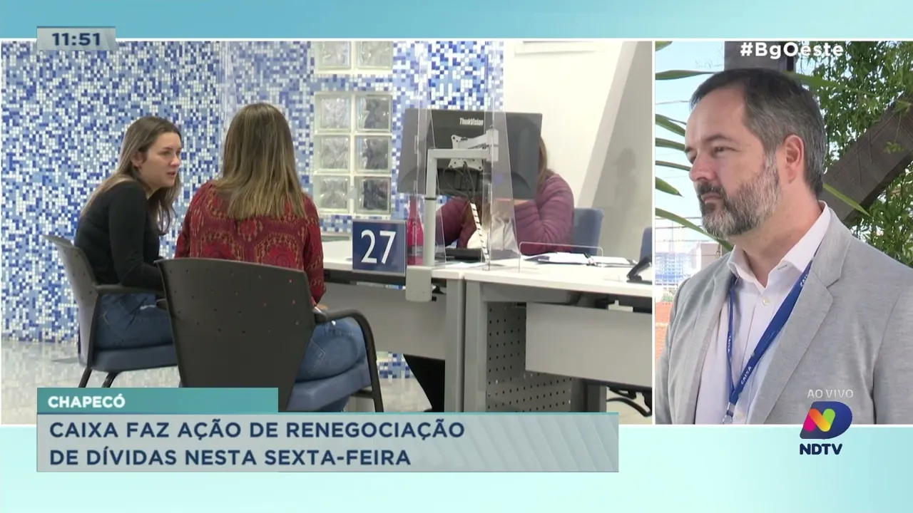 Caixa faz ação de renegociação de dívidas nesta sexta-feira