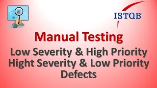 Manual Testing - Low Severity-High Priority High Severity-Low Priority Defects
