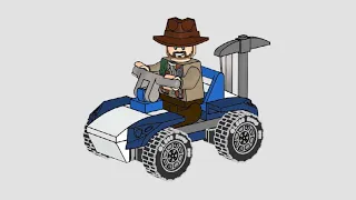 LEGO 122116 Instructions | Jurassic World | Sinjin Prescott and buggy | Magazine Gift