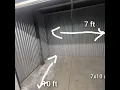 Extra Space storage unit 7x10 and 15x6 units