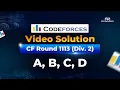 A B C D - Codeforces Round 1113 Div 2 Solution in Bengali CPS Academy