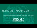 Resident Manager Tips