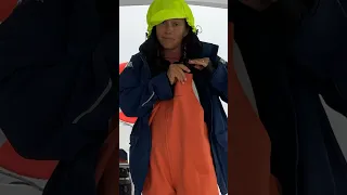 What I wear living on a boat 🥶🌧️⛵️ #shorts