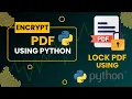 Password protected pdf using python encrypt your pdf using python