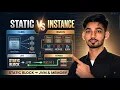 Java Static vs Instance Explained Static Variable Method Block Sudhir Sir