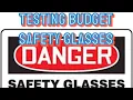 Testing Budget Safety Glasses AutoZone Walmart and Harbor Freight