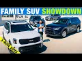 Kia Telluride vs Toyota Grand Highlander vs Honda Pilot vs VW Atlas 3-Row SUV Comparison Test
