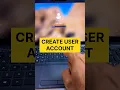 How to create user account on windows PC