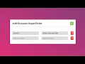 How To Create Dynamic Input Fields Creation Using HTML CSS And Vanilla JavaScript - input