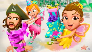 Navey's Fairy Party - NO PiRATES ALLOWED!!  Adley plans a Birthday and Magic Dolls Prank the Pirates