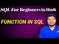 Functions In SQL Server - User Defined Scalar Functions In SQL