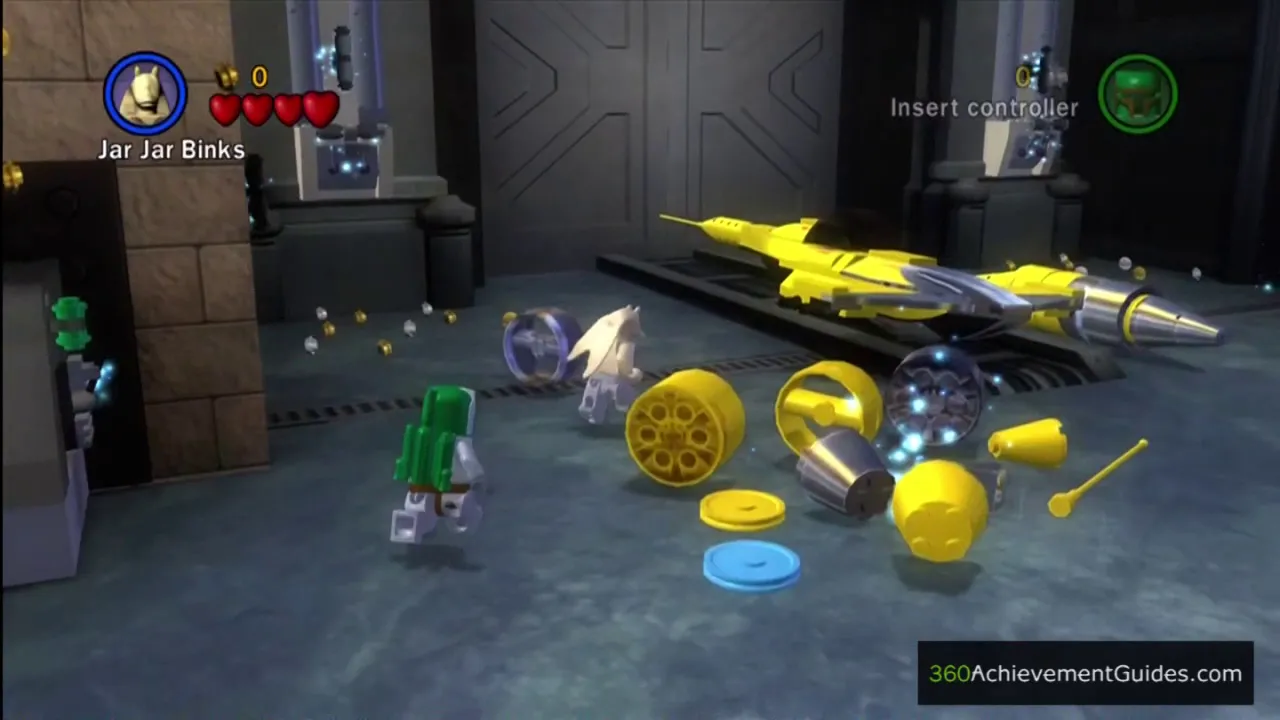 LEGO Star Wars: The Complete Saga | SECRET PLANS - Minikits & Red Power Brick. 