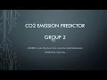 CO2 emission predictor