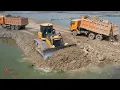 Download Lagu Wonderful Bulldozer Construction Hard Pushing Gravel Building Road Special Activities Dump Trucks