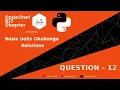 Ques 12 Check the character is alphabet digit or special character Python
