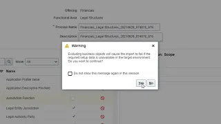 Setup Export subset of setup data
