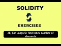 28 - For Loops 5 find the index number of array elements