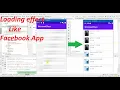 Android Tutorial Show Loading Progress Using Shimmer Effect of Facebook