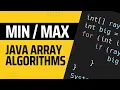 AP Computer Science Prep Finding the largest and smallest value in an array