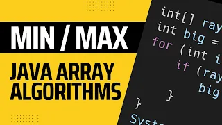AP Computer Science Prep Finding the largest and smallest value in an array