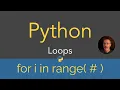 Python Loops - for i in range