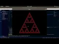 Recursive Triangle made in Python pygame