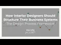 How Interior Designers Should Structure Their Business Systems The Design Process Framework