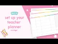 Back to School 2026 Planner Setup Term Overview Planning Pages Weekly Spread
