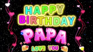 Happy Birthday Papa Animation 1 Hour Colorful Background Birthday Celebration Video