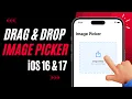 SwiftUI Drag Drop Image Picker - iOS 16 iOS 17