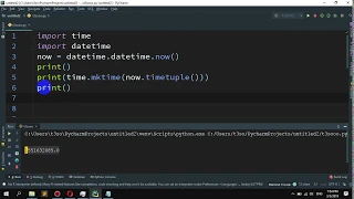 How to convert a date to the timestamp in Python