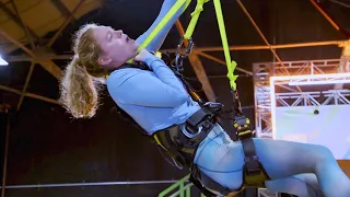 she almost got strangled by the zip line collection