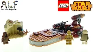 LEGO Star Wars 75271 Luke Skywalker's Landspeeder - Lego Speed Build Review