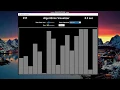 Bubble sort visualization using python3 and Tkinter