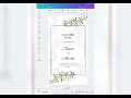 Forever Always Elegant White Floral Wedding Suite - Editable Save the Date Details Thank You Cards