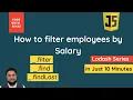 How to filter employees by salary Lodash filter method