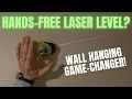 RYOBI HANDS-FREE LASER LEVEL WALL HANGING HOW-TO - RYOBI AIR GRIP COMPACT LASER LEVEL