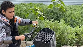 جولة حسان بالبايسكل في الريف شوفوا بشنو ختمه 