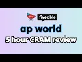 AP World - 5 Hour CRAM review all units