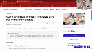 INVITACIÓN AL CURSO DE ESTRUCTURA TÉCNICA Y FINANCIERA PARA DESARROLLO INMOBILIARIO