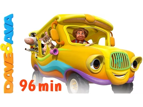 Download MP3 The Wheels on the Bus - Animal Sounds Song | Nursery Rhymes Compilation from Dave and Ava