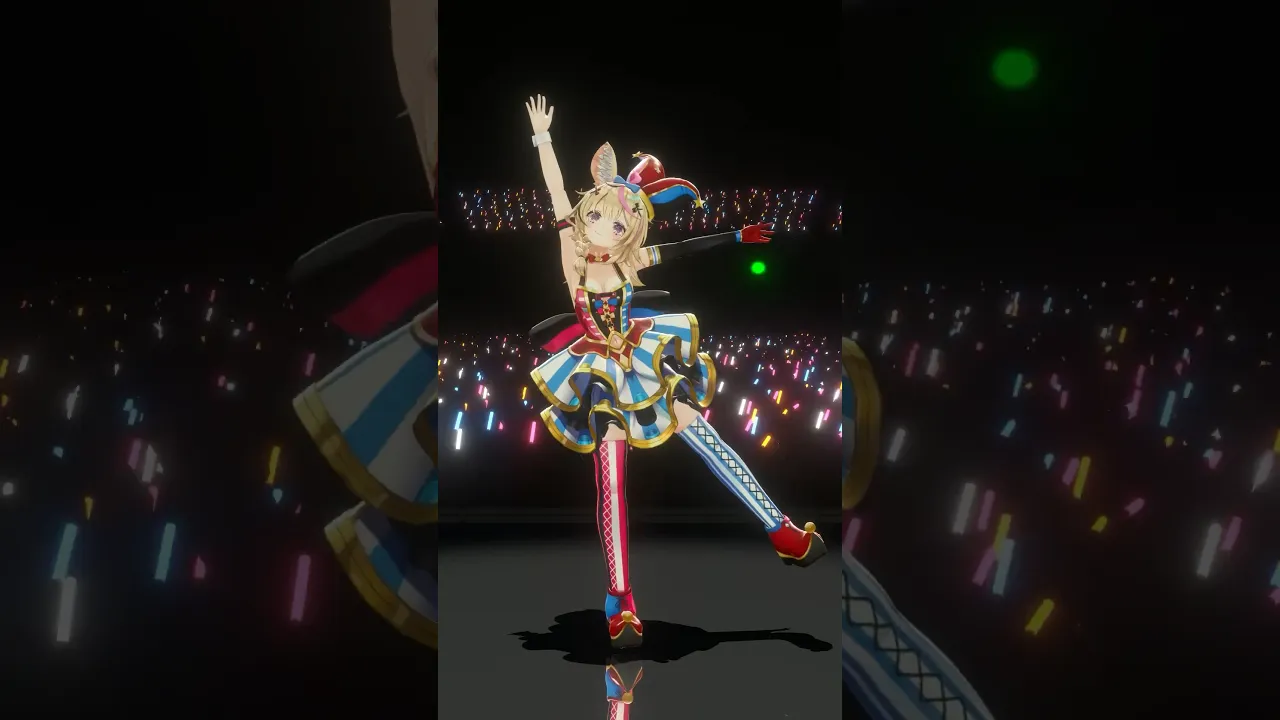 ねぽらぼでにっこり^^調査隊のテーマ踊ったよ～～！！ #桃鈴ねね #尾丸ポルカ  #雪花ラミィ #獅白ぼたん  #ねぽらぼファンミ2024 #shorts