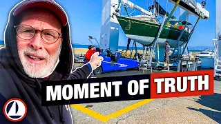 Haul Out – What Will the Boat Reveal? #solosailor #boatlife #surprises