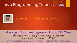 Java for beginners - Chapter 12 Methods or functions in Java How to define and call the method