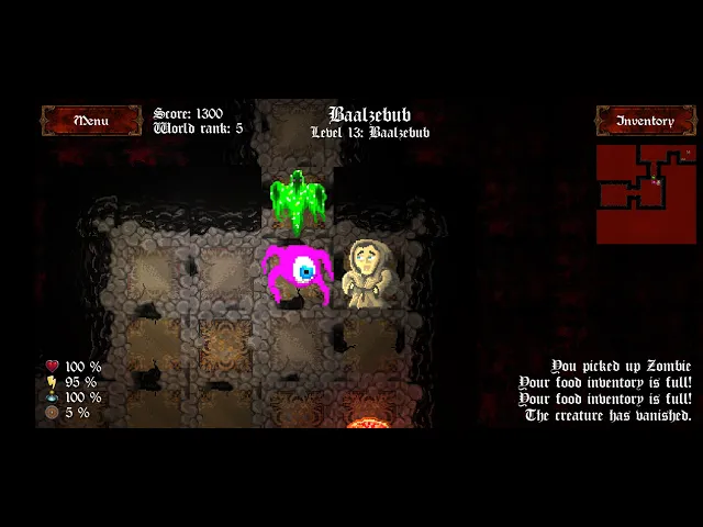 Baalzebub - A turn-based dungeon crawler RPG for mobiles and desktops