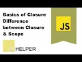 Javascript Closures - Difference between Closure Block scope