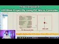 led interfacing with pic microcontroller pic18f4550 Proteus Simulation