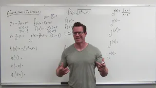 How to Evaluate Functions Precalculus - College Algebra 3